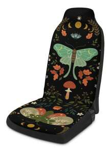 1 tấm bọc ghế ô tô họa tiết bướm và nấm - Nhiều màu - Xem 3