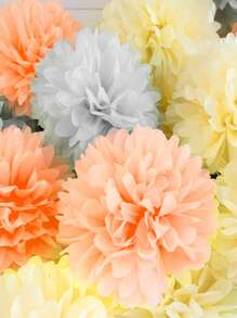 12入組/套禮品包裝紙簡約素色米色派對禮品紙 - 米色 - 查看 4