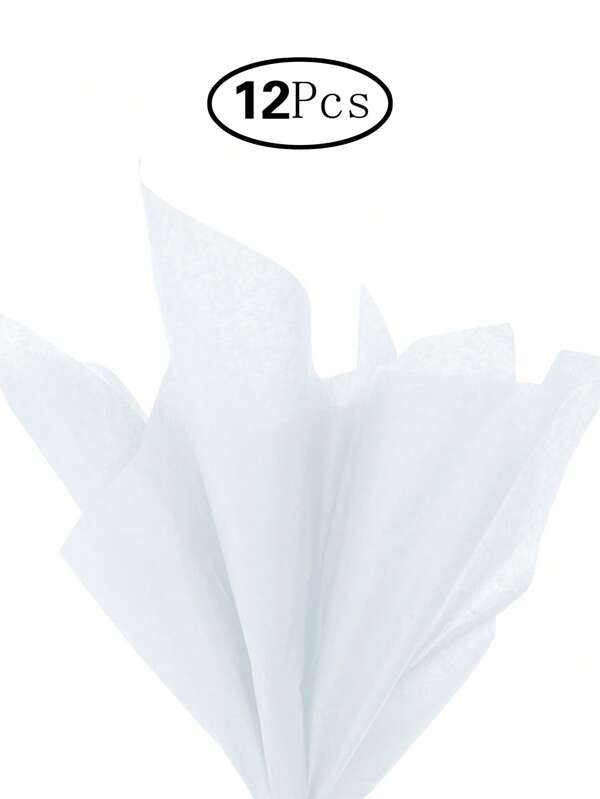 TIMBLESSING 12pcs Plain Gift Wrapping Paper,Christmas