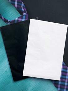 12pcs Plain Gift Wrapping Paper,Christmas - White - View 3
