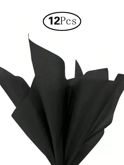 TIMBLESSING 12pcs Solid Color Gift Wrapping Paper, Christmas