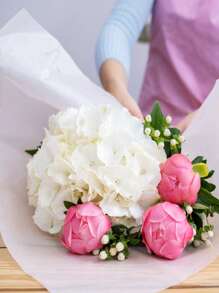 12pcs Plain Gift Wrapping Paper,Christmas - White - View 5