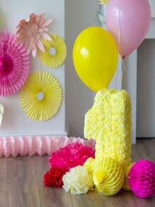 12入組/套禮品包裝紙簡約素色米色派對禮品紙 - 米色 - 查看 5