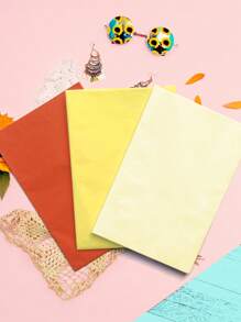 12入組/套禮品包裝紙簡約素色米色派對禮品紙 - 米色 - 查看 2