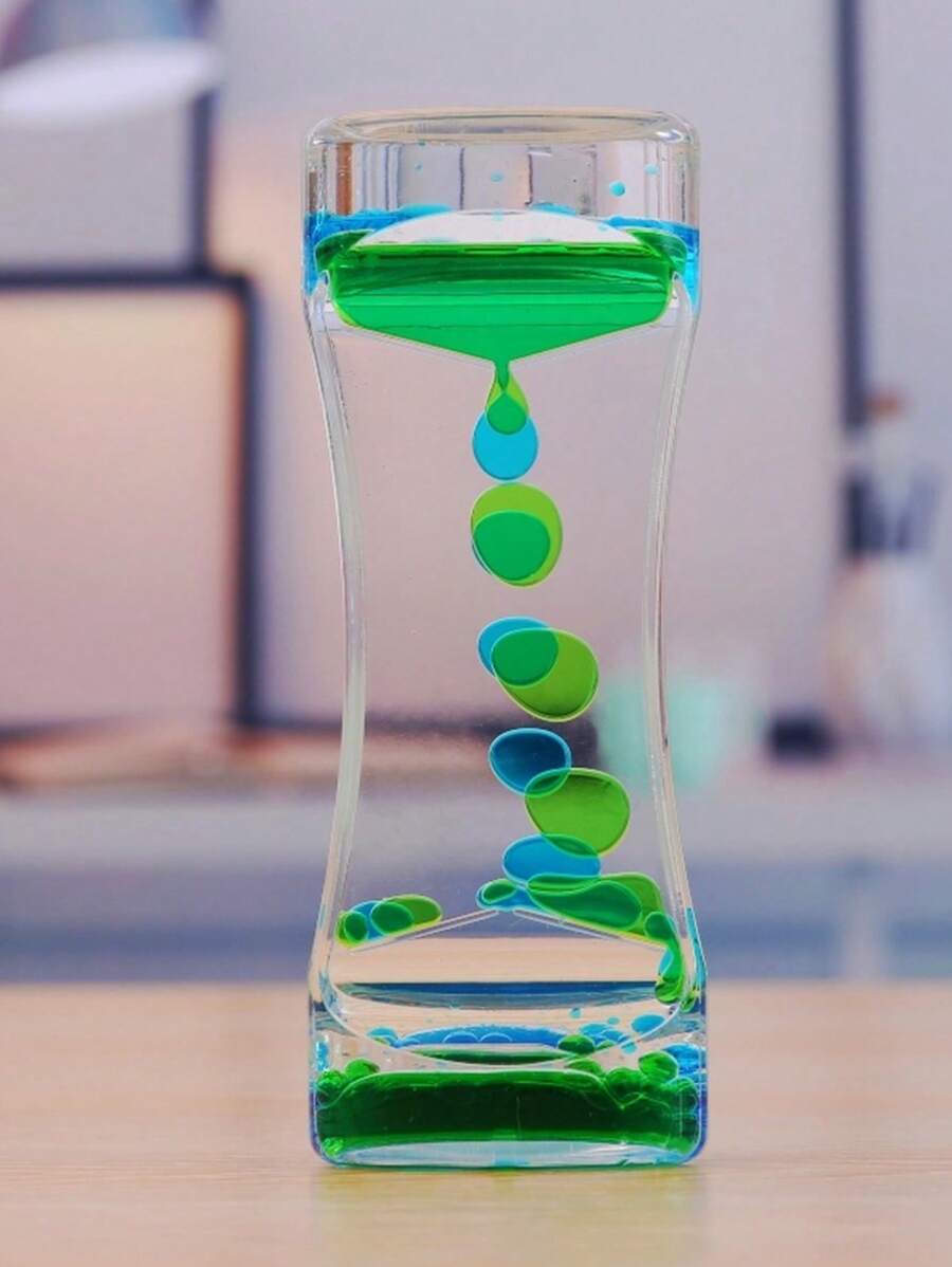 1pc Hourglass Design Decoration Craft, Simple Clear PMMA Decorative Object For Home Decoration - Multicolor - View 1