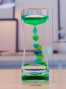 1pc Hourglass Design Decoration Craft, Simple Clear PMMA Decorative Object For Home Decoration - Multicolor - View 3