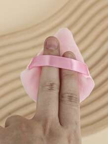 8pcs Fan-Shaped Dry Powder Pink Makeup Sponge Puff Set - Pink - View 3
