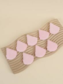 8pcs Fan-Shaped Dry Powder Pink Makeup Sponge Puff Set - Pink - View 6