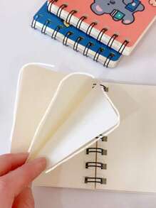 1pc Cartoon Graphic Mini Spiral Notebook, Cute Portable Journal Notebook For School Student, Office - Yellow - View 3