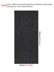 1roll PVC Wall Paper, Modern Solid Color Black Wall Adhesive Roll For Home - Black - View 3