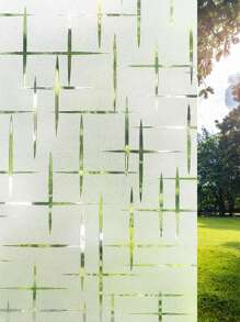 1 Họa Tiết Hình Học Trang Trí Bộ Phim Đơn Giản Dòng In Cửa Sổ PVC Riêng Tư Miếng Dán Kính Cường Lực Cho Gia Đình - Trong sáng - Xem 1