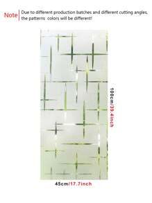 1 Họa Tiết Hình Học Trang Trí Bộ Phim Đơn Giản Dòng In Cửa Sổ PVC Riêng Tư Miếng Dán Kính Cường Lực Cho Gia Đình - Trong sáng - Xem 4