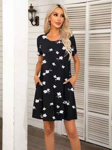 DEARCASE Đầm Túi Hoa Giải trí - màu đen - Xem 1