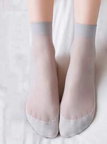 5 đôi Vớ thủy thủ đoàn họa tiết - Xám - Xem 2