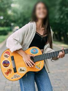 100pcs Landscape Pattern Assorted Sticker, Creative Multi-Purpose Sticker For DIY Craft, Decoration, Hand Account Back To School - Multicolor - View 6