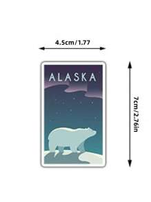 100pcs Landscape Pattern Assorted Sticker, Creative Multi-Purpose Sticker For DIY Craft, Decoration, Hand Account Back To School - Multicolor - View 8