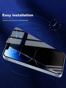 4 Miếng Phim Cường Lực Bảo Vệ Sự Riêng Tư Cho Màn Hình Tương Thích Với iPhone, Miếng Dán Bảo Vệ Màn Hình Riêng Tương Thích Với iPhone15/15Plus/15Pro/15Promax - màu đen - Xem 4