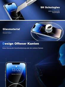 4 Miếng Phim Cường Lực Bảo Vệ Sự Riêng Tư Cho Màn Hình Tương Thích Với iPhone, Miếng Dán Bảo Vệ Màn Hình Riêng Tương Thích Với iPhone15/15Plus/15Pro/15Promax - màu đen - Xem 5