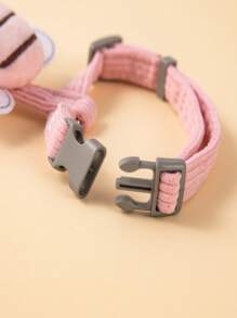 1入組卡通蜜蜂裝飾寵物背帶和1条皮带適用於狗狗適用於防丟 - 粉色 - 查看 4