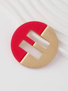 1pc Hollow Out Two Tone DIY Buckle - Multicolor - View 2