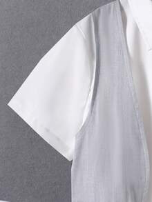 SHEIN Boys Bow Front 2 In 1 Shirt & Shorts - Multicolor - View 4