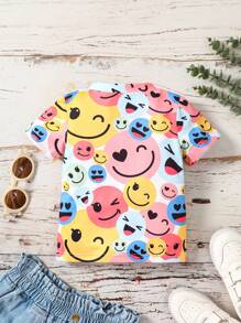 SHEIN 嬰兒卡通圖案T恤 - 彩色 - 查看 2