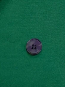 Áo cộc tay Nam Nút đôi Túi màu trơn Giải trí - màu xanh lá - Xem 3