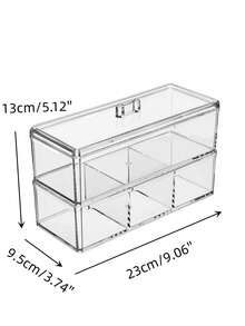 2入組收納透明收納盒 - 無色 - 查看 5