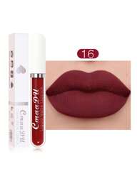 Waterproof Long-lasting Matte Lip Gloss 16 Non-Stick Cup Lip Cream