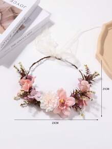 1pc Girls/Teens Minimalist Elegant Camellia Flower Headband - Multicolor - View 4