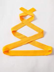 SHEIN Đầm Gái Xù Khối Màu Hoa Dễ thương - Màu vàng - Xem 3