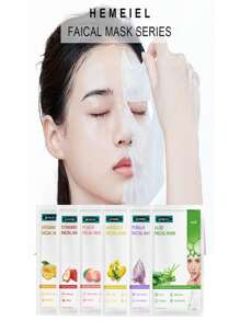 HEMEIEL 6入組天然成分補水滋養面膜套裝 - 彩色 - 查看 7