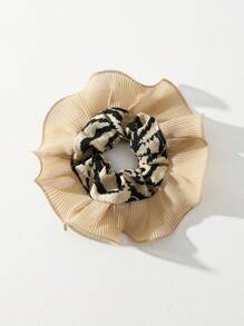 1入組圖形鬆緊帶可愛 - 卡其色 - 查看 1