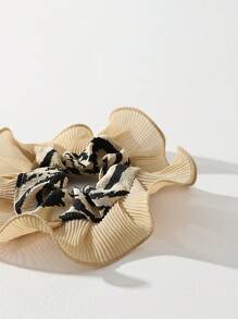 1入組圖形鬆緊帶可愛 - 卡其色 - 查看 3