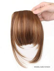 Short Straight Synthetic Hair Bangs - Multicolor - View 2