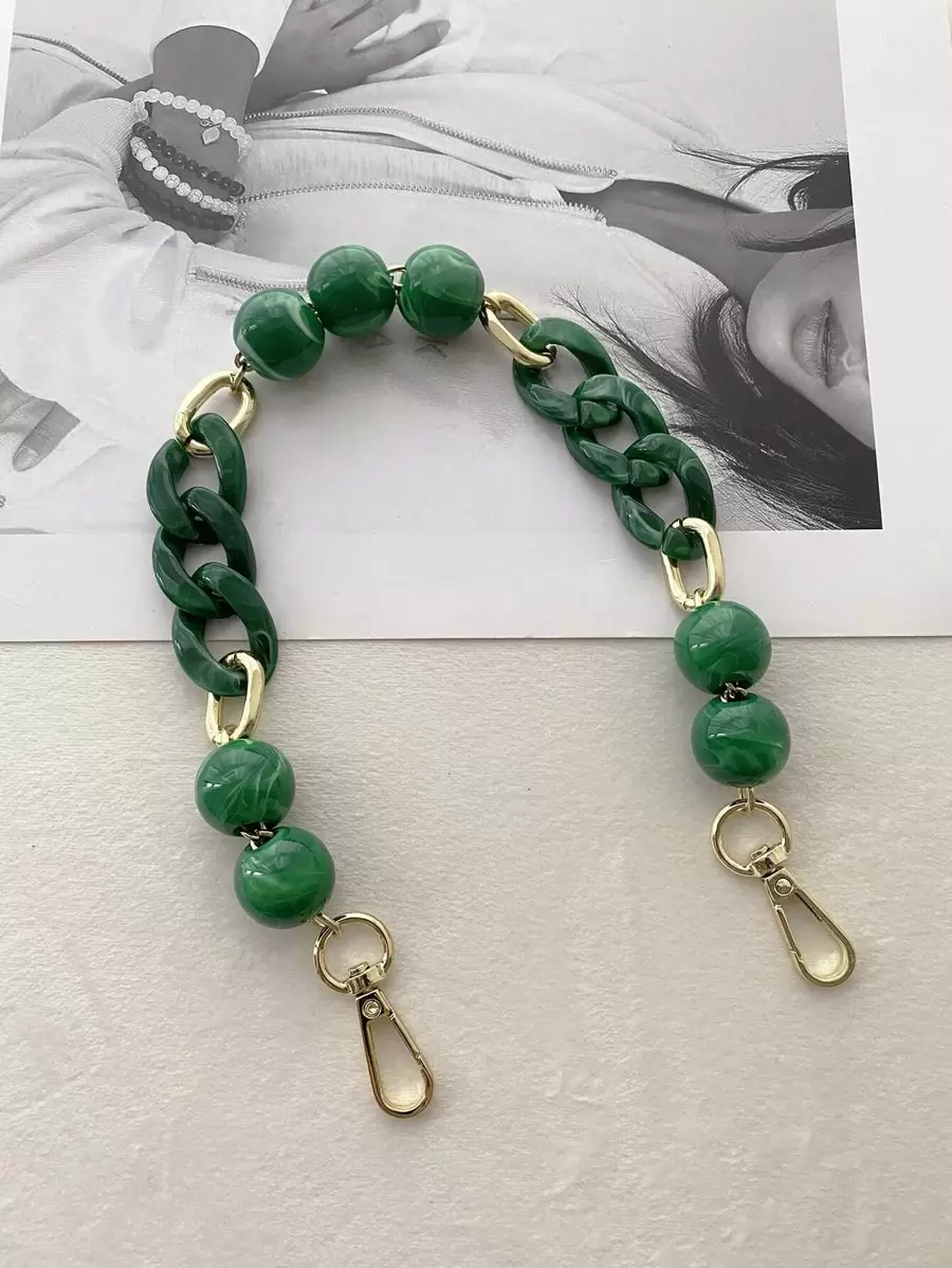 Colourblock Bag Chain Strap For Strap Replacement - Multicolor - View 1