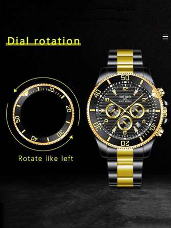 NOTIONR 男士休閒運動手錶,帶日期顯示石英手錶