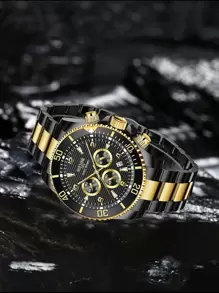 NOTIONR Nam Giải trí Thể thao Đồng hồ Với Ngày Chỉ báo Thạch anh Đồng hồ đeo tay - màu đen - Xem 3