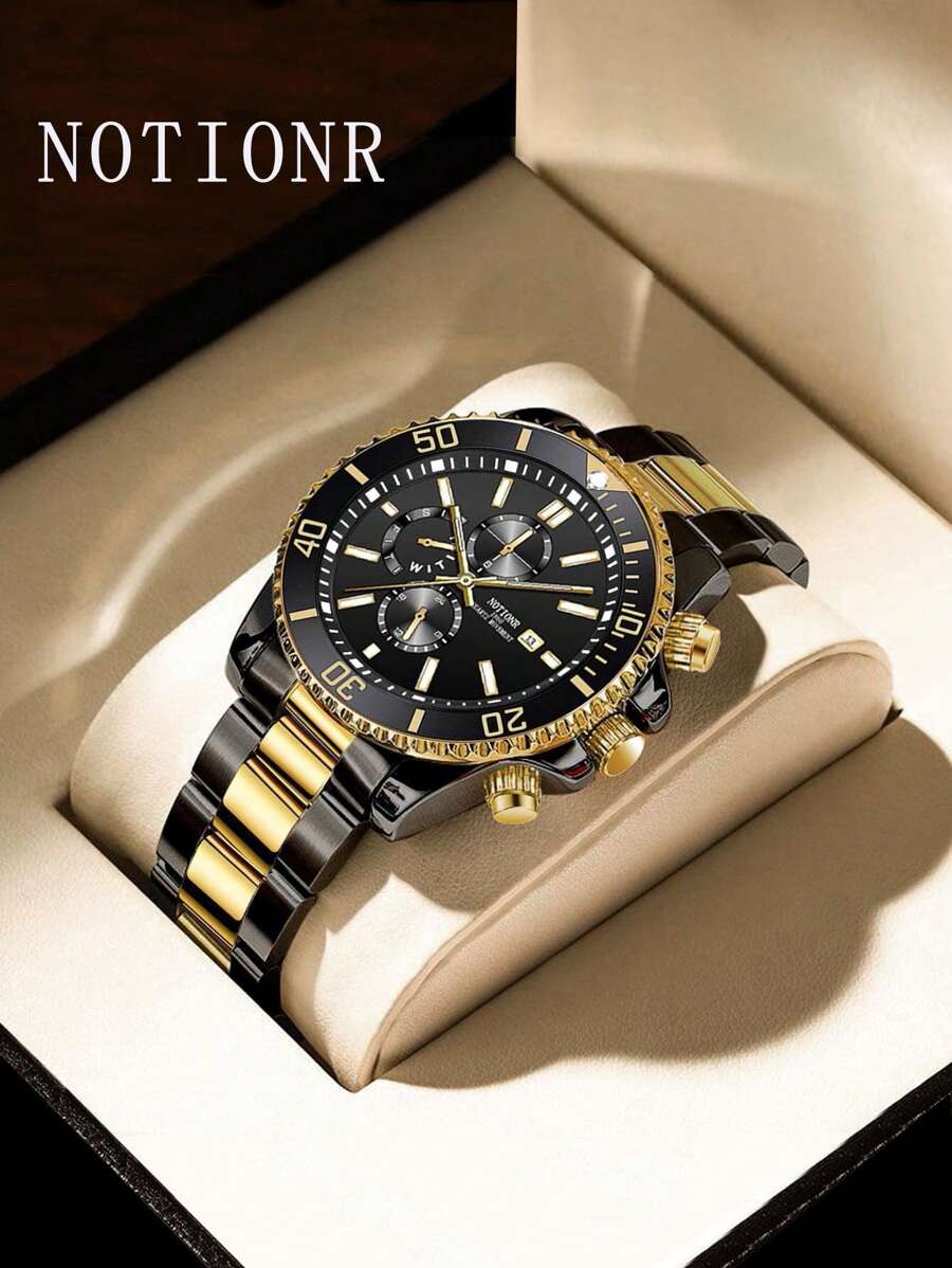 NOTIONR Men's Casual Sports Quartz Wristwatch With Date Display