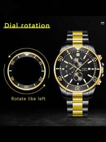 NOTIONR Men's Casual Sports Quartz Wristwatch With Date Display