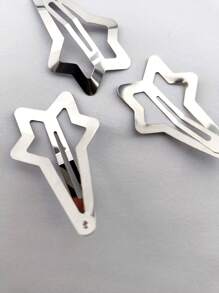 12pcs/Bag 5cm White K-Color Five-Pointed Star BB Clips - Silver - View 4