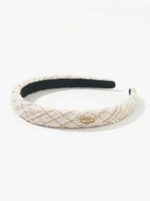 1 pieza Elegante diadema vintage de tela tejida, fina para primavera/verano. Accesorios para el cabello: diademas, aros para el cabello, tocados