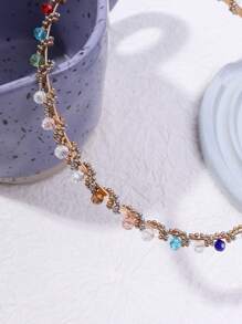 珠子裝飾髮箍 - 彩色 - 查看 3