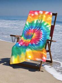 1入組彩色大號沙灘巾現代柔軟吸水游泳巾適合戶外 - 彩色 - 查看 5