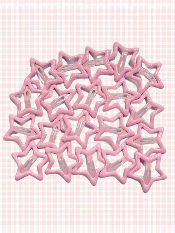 20pcs Women Star Design Cute Snap Clip For Hair Decoration SHEIN USA