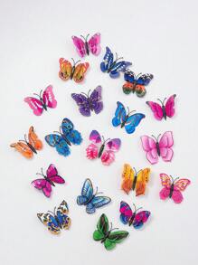60pcs/Set Plastic Wall Sticker, Creative Butterfly Design 3D Wall Decal For Home,Stickers,Wall Decal, Vinyl Decal For Home Decorations,Spring Decoration Items Refresh Your Home,Rama Decoration Stickers Gifts Birthday Graduation - Multicolor - View 5