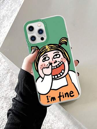 有趣可愛的卡通角色彩色印刷TPU手機殼，適用於iPhone和三星手機