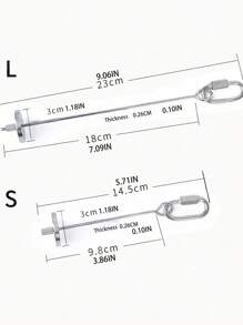 1入組不銹鋼水果鳥喂食器 - 銀色 - 查看 6