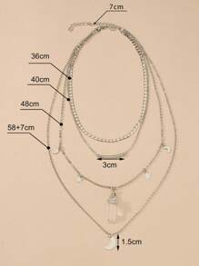 Star Moon Charm Necklace