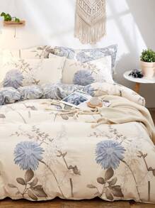 3pcs Floral Duvet Cover Set, Bedding, Super Soft And Skin-Friendly Duvet Cover, Washed Duvet Cover,Sh2303294992910140, Floral Printed Pattern Comforter Set And Pillow Case, Quilt Core Not Included, Fits For Twin Full King Queen All Size Beds, Suitable For All Seasons, Home Decoration, Bedding Gifts, Machine Washable, Twin Queen King - Multicolor - View 2